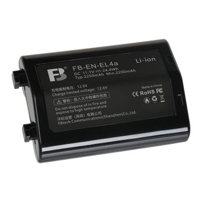 China FB camera lithium ion 2250mah en-el4a camera battery for nikon d3 D2H D2Hs D2X F6 for sale