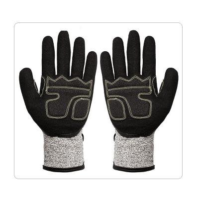 China Cut Resistant Mechanics Vibration Protection Gloves For Construction for sale