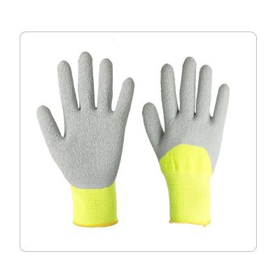 China Breathable Sommer-Gartenbau passte 13 Messgerät-Polyester-Latex-Handschuhe zu verkaufen