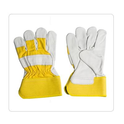 China Metal Smelting Cotton Cow Leather Safety Gloves for sale