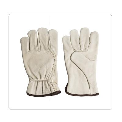 China Easy Cleaning Driver Cow Leather Safety Gloves for sale