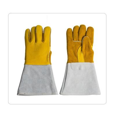 China Metal Smelting Excellent Grip Cowhide Welding Work Gloves for sale