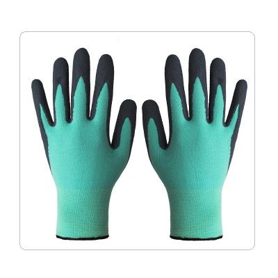 China Turkooise Groene Nylon Spandex breit Industriële de Veiligheids Beschermende Handschoenen van Gebruikswerktuigkundigen Te koop