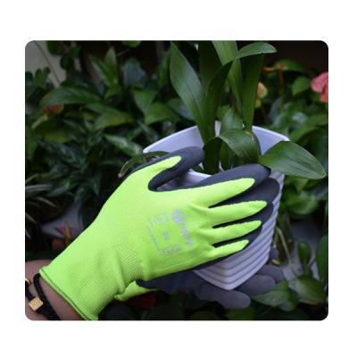 China 15 Gauge Nylon Spandex Knit XL Protective Gardening Carrying Latex Gloves for sale