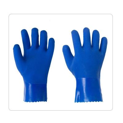 China Guantes resistentes químicos resistentes para hombre azules del guantelete en venta