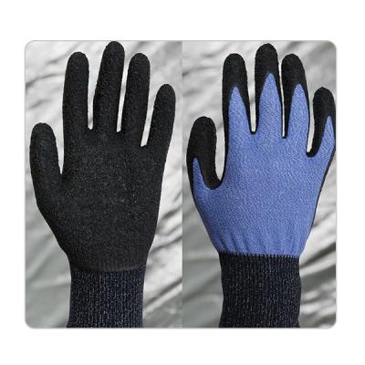 China Farbige Polyester-Zwischenlagen-Gartenarbeit-und Landwirtschafts-Latex-Palme beschichtete Handschuhe zu verkaufen