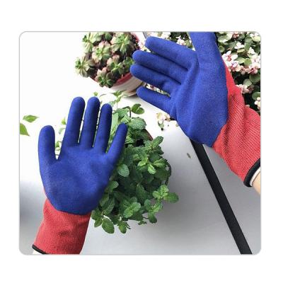 China Good Grip Industrial Protective Gardening Gloves With Colorful Latex Dipping On Palm for sale