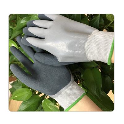 China 13 Messgerät-Polyester-Zwischenlagen-Gartenarbeitreinigungslatex-Handschuhe zu verkaufen