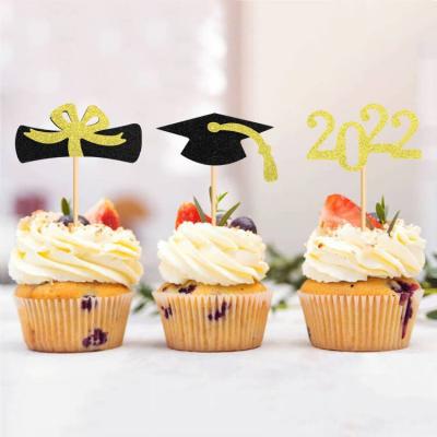 China 12pcs Package Cupcake Paper Toppers Paper Hat Hammer Balance Doctorial Decoration For Lawyer Graduate Party for sale