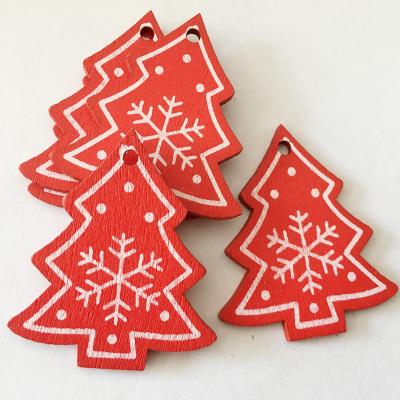 China Christmas Bell of 37 Hanging Decor DIY Wooden Pendants Wholesale Heart Star Snowflake Styles for Christmas Tree Home Decoration for sale