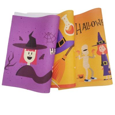 China Oilproof Halloween 2022 Supplies Carnival Party Decoration Dining Table Pads Trick or Treat Pumpkin PVC Place Mats for sale