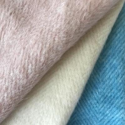 China Luxury High Quality Faux Rabbit Fur Fabric 55%PA 45%N With Wholesale Price for sale