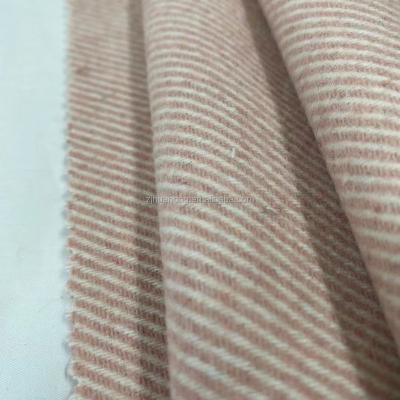 China HUAHONG HHW22001 HIGH QUALITY 80/20 POLYESTER WOOL WINDPROOF FABRIC CHEAP FOR CLOTHING FABRIC for sale