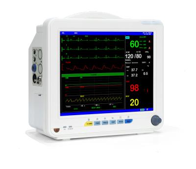 China High Sensitivity 12 Inch TFT Multiparameter ECG Monitor for Monitoring ECG, Respiration and Blood Pressure for sale