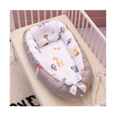 Κίνα 2021 New Fashion Modern Colorful Cotton Newborn Portable Baby Bed Sofa 53x28x44cm Organic 100% Organic Nest For Baby προς πώληση