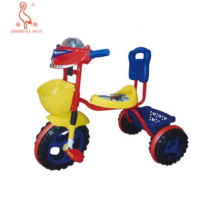 China Ride On Toy 2021 Immortals Swan Factory Wholesale Lightweight And Colorful Human Power Baby Tricycle for sale