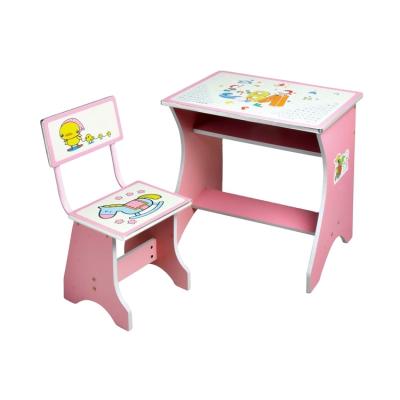 China Eco-friendly Modern Eco-friendly Child Kids Study Desk Table And Chair Set for sale