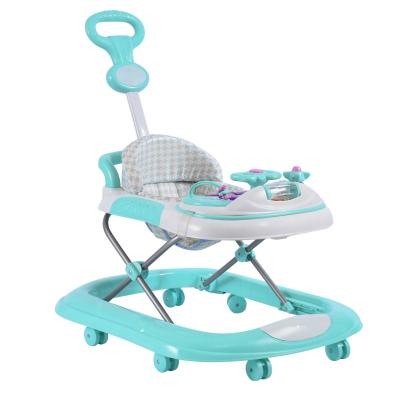 중국 Learn 3 Different Colors 6-18months Baby Walking Plastic Walker With Music Fancy Cute Cartoon 판매용