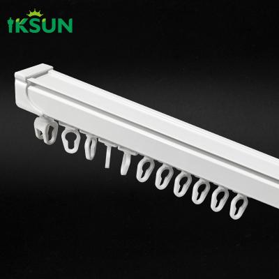 China 50kg Bearing S Wave Curtain Track Window Hardware Ripple Fold Curtain Tracks for sale