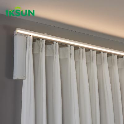 China Modern Smart LED Curtain Track Aluminum Flexible Slide  Linear Tracklight Rail System  for sale