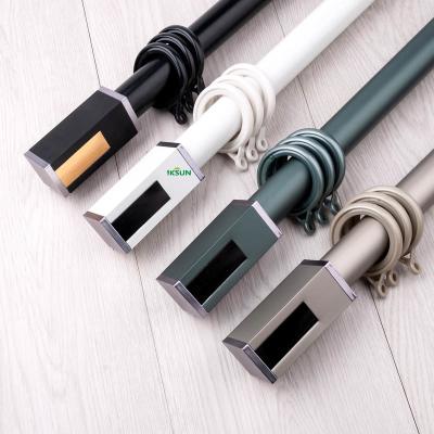 China  Wholesale Fashion Curtain Pole Aluminum Ceiling Mounted Decorative Roma Pole Set for sale