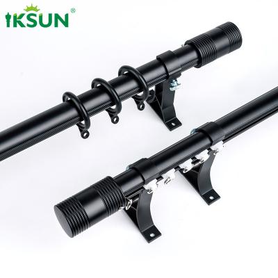 China Manufacturer  Aluminum Alloy Roman Rod Custom Material Window Curtain Poles  For Windows for sale