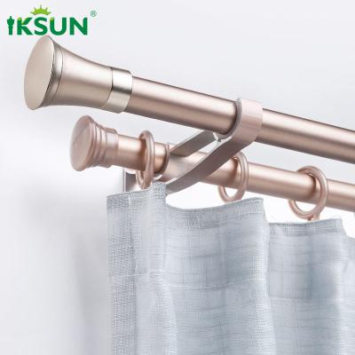 China Hot Sale Fashion Roman Pole Not Fade Single And Double Curtain Pole For Home Or Office for sale