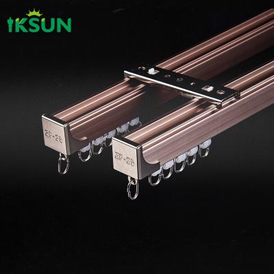 China  Contemporary Aluminium Matte Texture  Curtain Track Luxury Design Curtain Rail For Hotel for sale