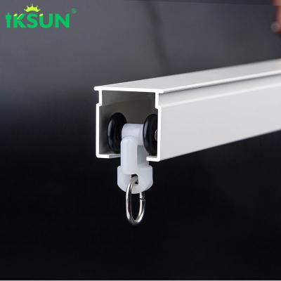 China 2.4-4.5m Flexible Stretched Curtain Rails Retractable Curtain Track For Window for sale