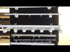 S fold aluminum curtain track