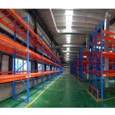 China Q235 Corrosion Protection Warehouse Storage Steel Wire Mesh Decking Pallet Racking System for sale