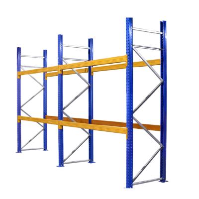 China Industrial Euro Pallet Storage Corrosion Protection Double Oil Rack Deep Racking for sale