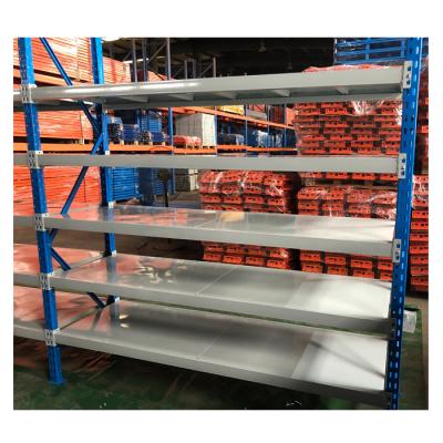 China Corrosion Protection Powder Coating Longspan Warehouse Racking Shelving Uprights for sale