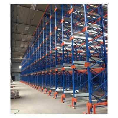 China Q235 Corrosion Protection 4 Tier Steel Pallet Storage Shuttle Runner Racking System for sale