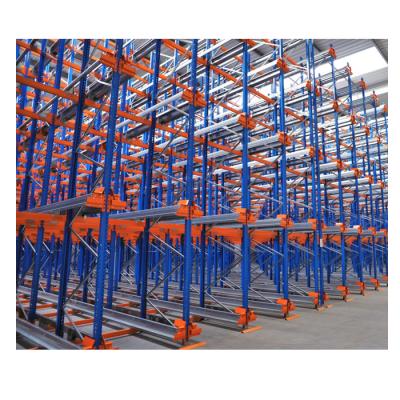 China Corrosion Protection Automatic Radio Control Shuttle Racking System For Pallet Storage for sale