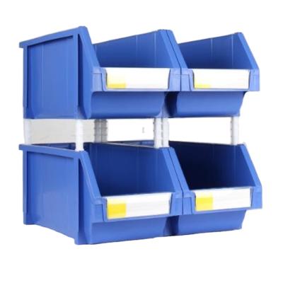 China Plastic Hanging Stackable Barrel Stocked Cargo Back Warehouse Tool Storage Bin Parts For Screw Nuts Hardware Toys for sale