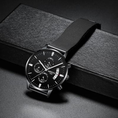 China Ruixine automatic design date big face watches 2019 for men Japan movt quartz watch stainless steel back wristwatch for sale