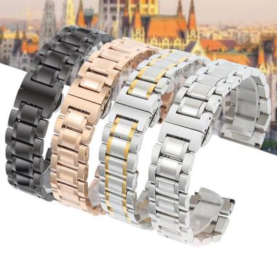 China Stainless Steel Men Watch Classic Mechanical Stainless Steel Strap Fashion Quartz Watch Band Women Watch Band Custom for sale