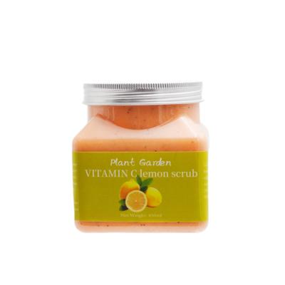 China Exfoliator private label exfoliating moisturizing scrub vitamin c fruit body scrub for sale