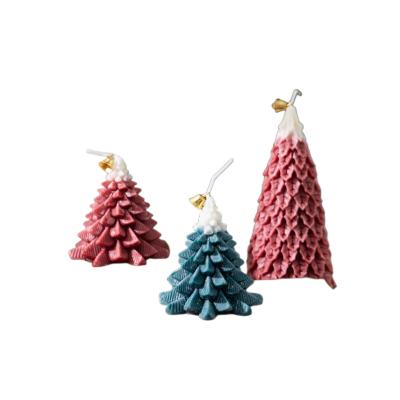 China Birthdays Best christmas gift soy wax christmas tree shaped unique scented candles for sale