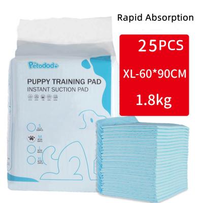 China Waterproof 60x90cm Extra Large Thicker Bamboo Charcoal Quick Absorption Premium 6 Layers Dog Training Urine Pee Pads for sale