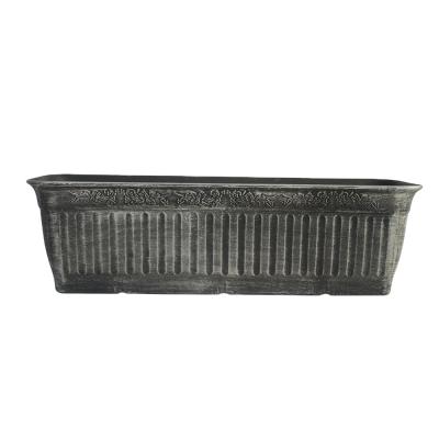 China Europe Leizisure Style Long Rectangular Classical Rooftop Decorative Plate Garden Corner Edging Pots for sale