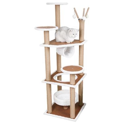 China Sustainable Multilayer Cat Tree Housing Furniture Pet Playhouse Tower for sale