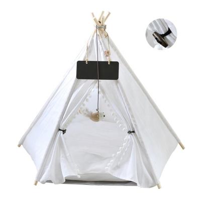 China Breathable Soft Happy Tribe Pet Comfortable Soft Cat Dog Teepee Tent Bed for sale