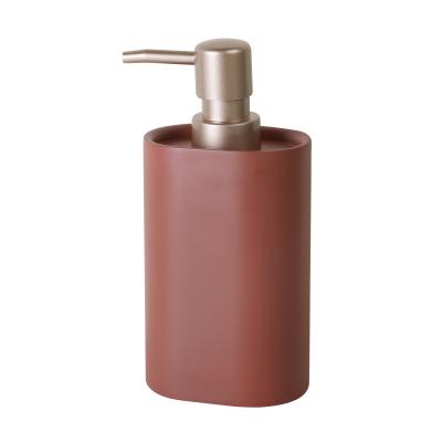 China Foam Soap Dispenser Bathroom Accessory Set Hand Clean Dispenser Pump Liquid Red Polyresin Soap Dispenser for sale