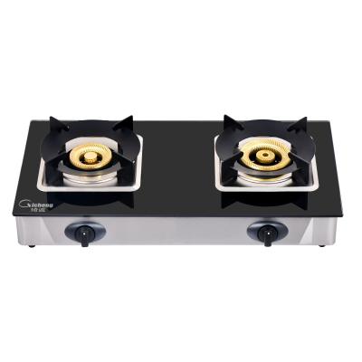 China Hotel 2 Burner Camping Grill Windproof Gas Stove for sale