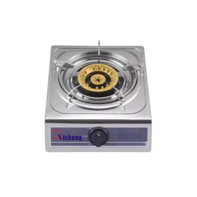 China Hotel OEM Stainless Steel Panel Single Burner Gas Stove for sale