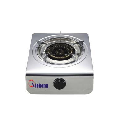 China Hotel Stainless Steel LPG Burner Table Top Single Knob Control Gas Stove for sale