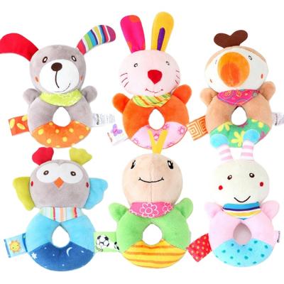 China Bbsky Baby Kids Plastic Animal Bells Plush Toy Musical Rattle Toy Bed BellsToy for sale