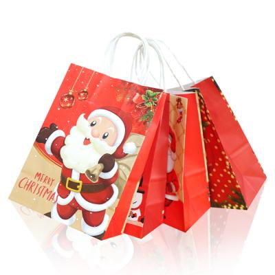 China Recycled Foldable Bag Tote Bag Party Decoration Supplies Eco-Friendly Materials Christmas Wrapping Paper Gift Package for sale